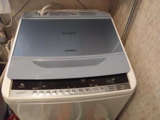 取引中　日立　8kg洗濯機　BEAT WASH  動きます