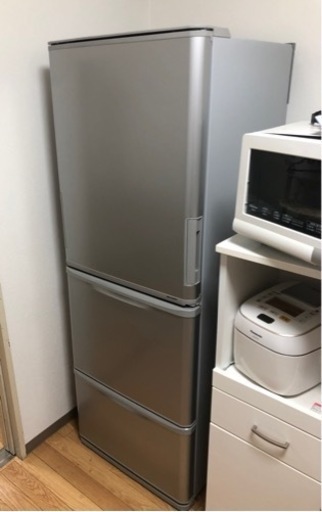 シャープ　ノンフロン冷凍冷蔵庫　SJ-W351C-S 2017年製