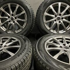 【YOKOHAMA ice GUARD G075 225/65R17】スタッドレス【Exceeder 17インチ 7J5HPCD114.3+38】19年製 ヴァンガード ハリアー等　(MTT55) クレジットカード QRコード決済可能