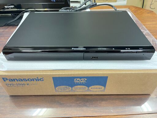 商談中【Panasonic】DVD/CDプレーヤー 2021年 DVD-S500-K 動作確認OK USB コンパクト リビング 寝室 子供部屋 福島 郡山市 a