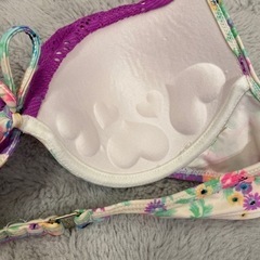 ビキニ　パープル　花柄　の画像