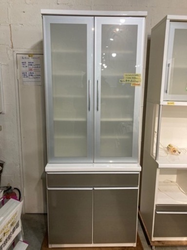 値下げしました！配達可【食器棚】【ニトリ】クリーニング済み【管理番号11806】