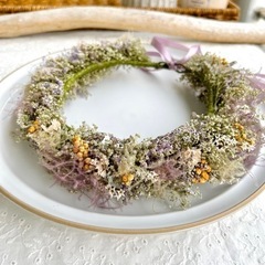 花かんむり　花冠　ベビーから大人までサイズフリーの画像