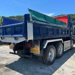 【車検付き】三菱ふそう　ダンプ248-738　型式KL-FV50JJXD　 最大積載9,700kg　2デフ　走行距離76万km 平成17年式の画像