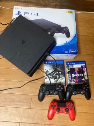 【値下げ】プレステ4（500GB）コントローラー3個付き