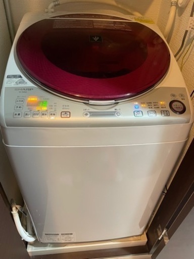 SHARP縦型洗濯機　乾燥機能付き　募集6/26まで