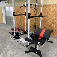 ③ 状態良好 IROTEC・アイロテック マスキュラーセット140R / ラバーバーベル140キロセット ジムレベルのフリーウエイトトレーニングを実現 手渡し希望/自社配送可能（配送エリアについてお問い合わせください )の画像