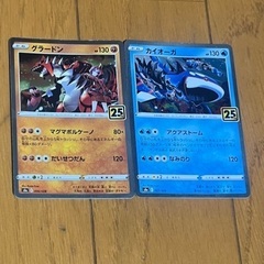 ポケカ　ポケモンカード　25th グラードン　カイオーガ