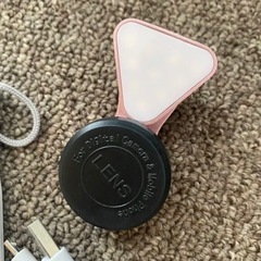【美品】casetifyセルフィカメラレンズ ピンク 自撮り ライトの画像