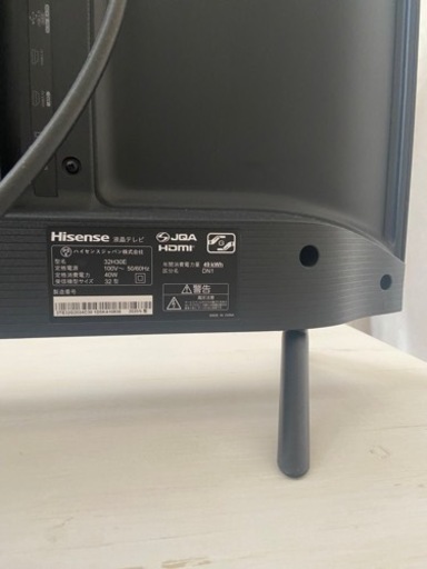 数回の使用　美品　ハイセンス　32型テレビ　