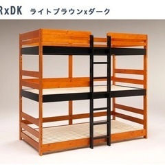 【取引中】三段ベッド(専用マットレス付き)の画像
