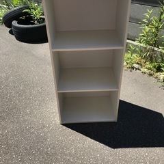3段カラーボックス 白 収納 リメイク