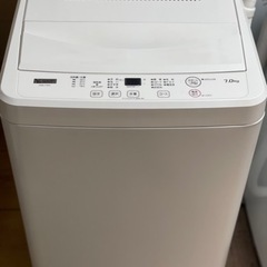 送料・設置込み　洗濯機　7kg ヤマダ　2020年