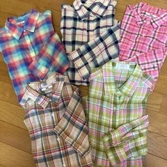 ユニクロ　チェックシャツ　5枚　Mサイズ