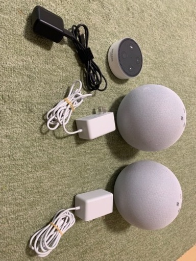 Amazon Echo Dot スピーカ二つ付き