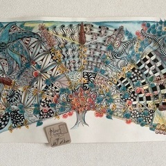 7月15日　ペン画でマインドフルネス　Zentangle®︎クラスの画像