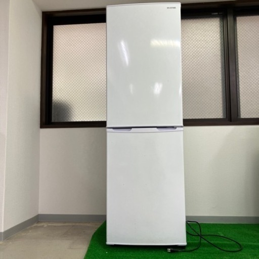 【中古品】冷蔵庫 IRIS OHYAMA ノンフロン冷凍冷蔵庫 AF162-W 2021年製 通電確認済み