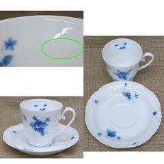 未使用・長期保管品 ノリタケ スタジオコレクション 16ピースセット ブルーフラワー カップ＆ソーサー 6客 シュガー クリーマー 他 ☆ PayPay(ペイペイ)決済可能 ☆ 札幌市 豊平区 平岸の画像
