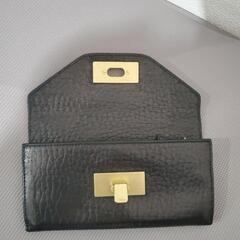 Chloe クロエ ロングウォレット  長財布 ブラック系 ゴールド【中古】【美品】の画像