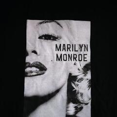 マリリンモンロー半袖Tシャツ 大きいサイズ　ブラック