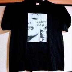 マリリンモンロー半袖Tシャツ 大きいサイズ　ブラックの画像