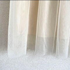 【美品】earth＆music ecology チュールスカート　白の画像