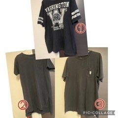 黒Tシャツ　3枚　あげます。