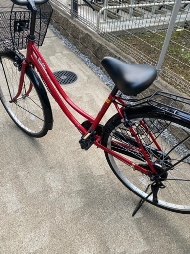 サントラスト(suntrust) 自転車 ママチャリ 26インチ ギアなし かご ライト 鍵 標準搭載 ブルー 青 完全組立 ファミリ