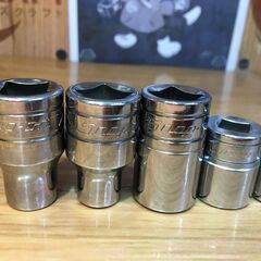 ★値下げ★ スナップオン ソケット 10点セット SW141A/SW454A/SW201/F201/FS201/F181/F191/FA6A 中古品 【ハンズクラフト宜野湾店】の画像