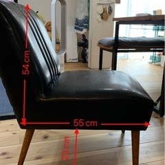 オシャレな一人がけチェアー☆ブラックの画像