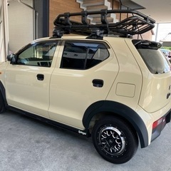 H30年　アルト　5MT　1.4万Km　事故歴なしミラー型前後ドライブレコーダー　　大型ルーフキャリア　シートカバー　フロントワークス仕様　サイドステップ　ルーフスポイラー　の画像