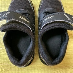 asics キッズスニーカー 17.5㌢の画像