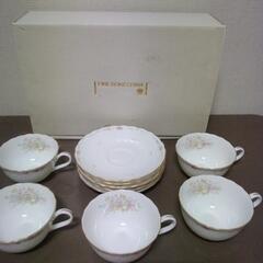 NIKKO FINE BONE CHINA 紅茶椀皿（未使用品／箱有）