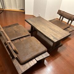 SAKAI KOUGEIソファーセット(1Pソファ,2Pソファ,テーブル)の画像