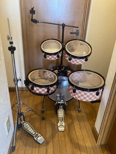 【網走近郊・手渡し】小口径ドラムセット(Pearl Rhythm Traveler)