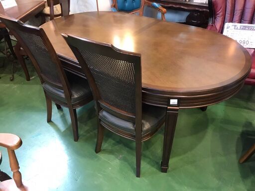 【愛品館八千代店】マルニ木工　地中海ロイヤル　ダイニング3点セット