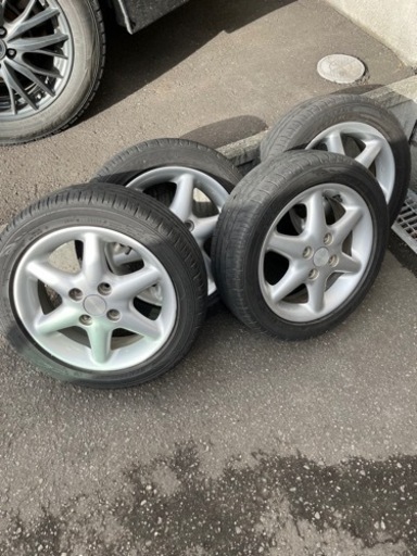 スズキラパン純正14インチアルミ＆夏タイヤです