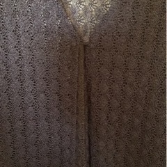 レース風ロングカーデの画像