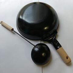 【中華鍋】シリコン加工　25cm　軽い！の画像