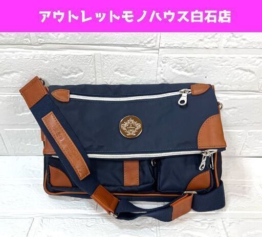 未使用 オロビアンコ OROBIANCO ショルダーバッグ バッグ camelot ネイビー 斜めがけ クラッチバッグ メンズ ☆ 札幌市白石区 白石店