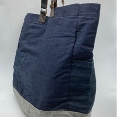 半額セール■未使用■でかトートバッグ■トートバッグ■デニム■Ｌサイズ■の画像