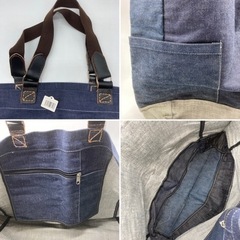 半額セール■未使用■でかトートバッグ■トートバッグ■デニム■Ｌサイズ■の画像