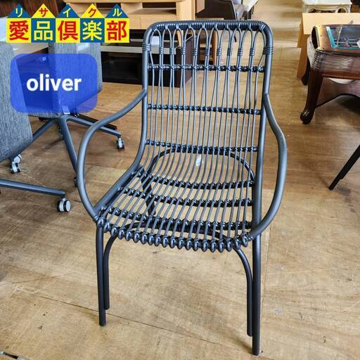 商談中！【愛品倶楽部柏店】oliver 人工ラタン アームチェア1脚
