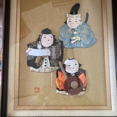 木目込み人形の額