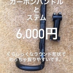 カーボンハンドルとニットーステム