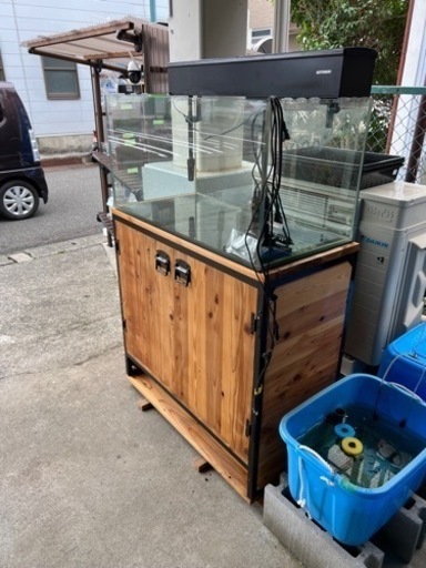 中古ガラス水槽900✖️450✖️450