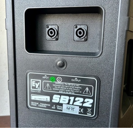 お引取り限定 美品 EV Electro-Voice エレクトロボイス パッシブサブウーファー SB122 