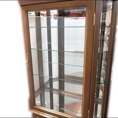 新札幌 富士ファニチア◆LA・CASA ラ・カーサ/M3002Z◆キュリオケース/ガラスキャビネット/飾り棚/ライト付  1824の画像