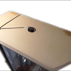 新札幌 富士ファニチア◆LA・CASA ラ・カーサ/M3002Z◆キュリオケース/ガラスキャビネット/飾り棚/ライト付  1824の画像