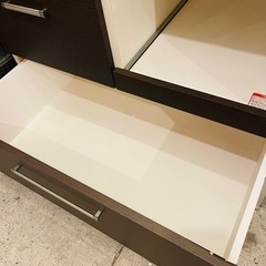【売約済み】食器棚　レンジボード　キッチン収納　レンジラック　サイドボード　カップボード　レンジ台　キッチン　棚　ニトリ　NITORIの画像